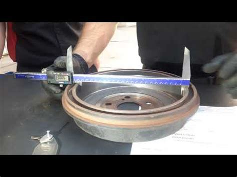 how to measure brake shoe thickness|brake drum dimensions chart.